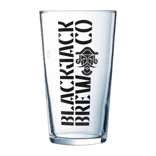 Blackjack Print - Conical Pint Glass (20oz)
